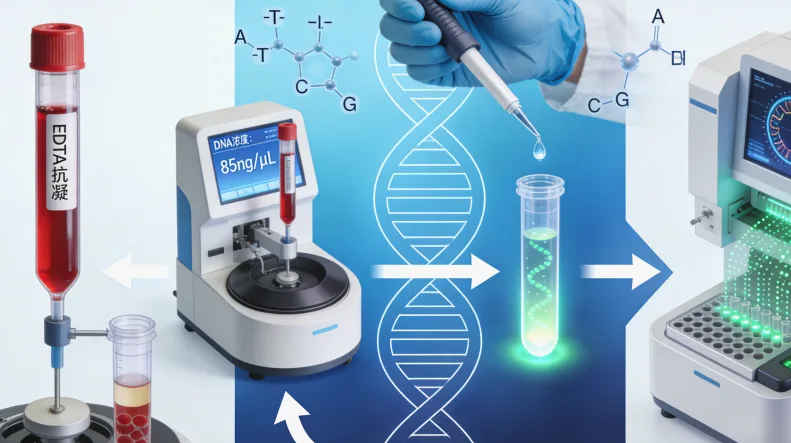 肿瘤组织与血液样本检测原理对比图