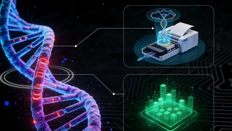 基因检测报告关键结论页示意图