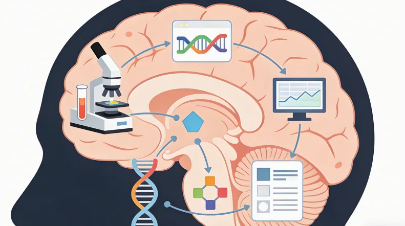 基因检测实验室内部工作场景
