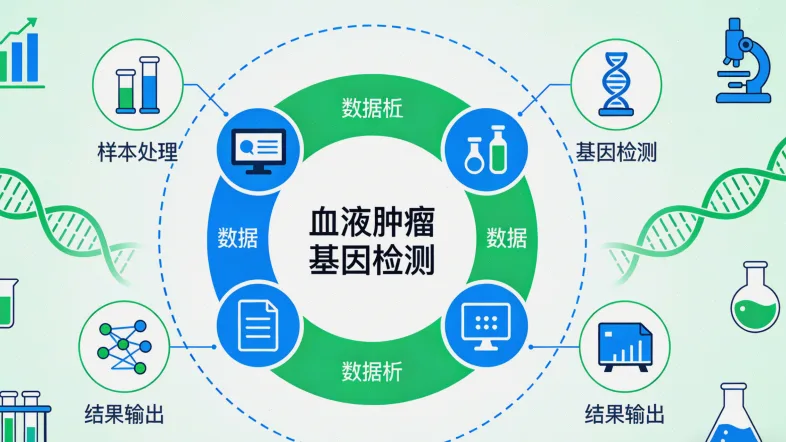 胃癌基因检测核心流程示意图