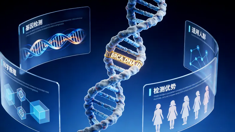 前列腺癌基因检测核心流程示意图