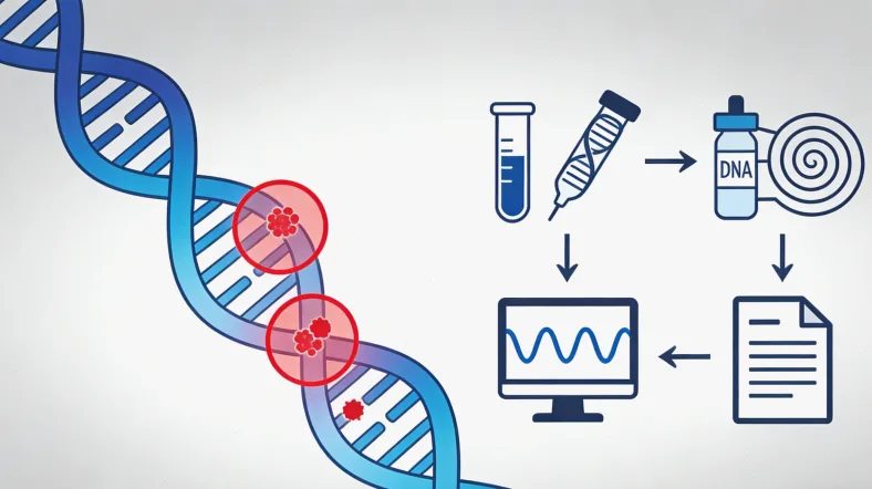 白血病基因检测核心流程示意图