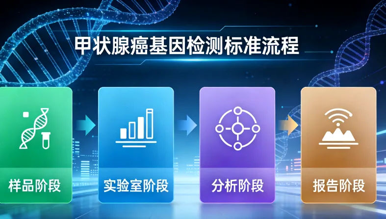 宫颈癌基因检测采样过程示意图