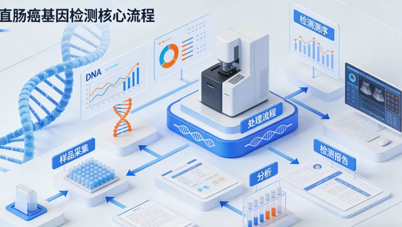 肉瘤基因检测从样本到报告的完整流程示意图
