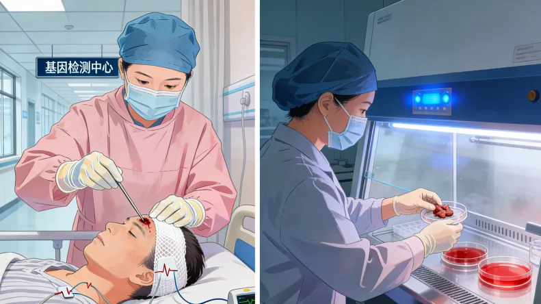 宫颈癌基因检测采样流程实拍