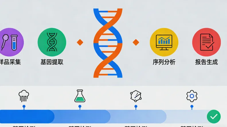 胃肠道间质瘤基因检测核心流程示意图