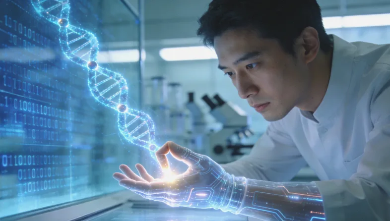 高通量基因测序仪在实验室中运行