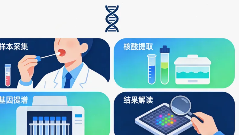 淋巴瘤基因检测流程示意图
