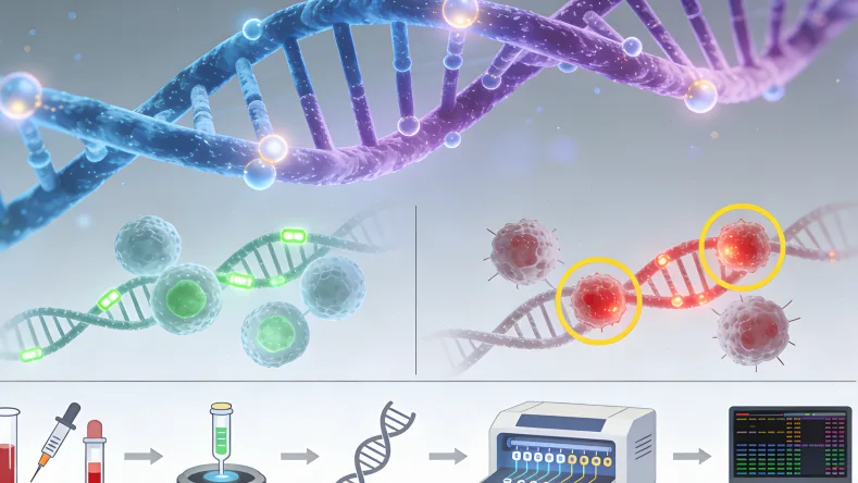 宫颈癌基因检测采样专业操作示意图