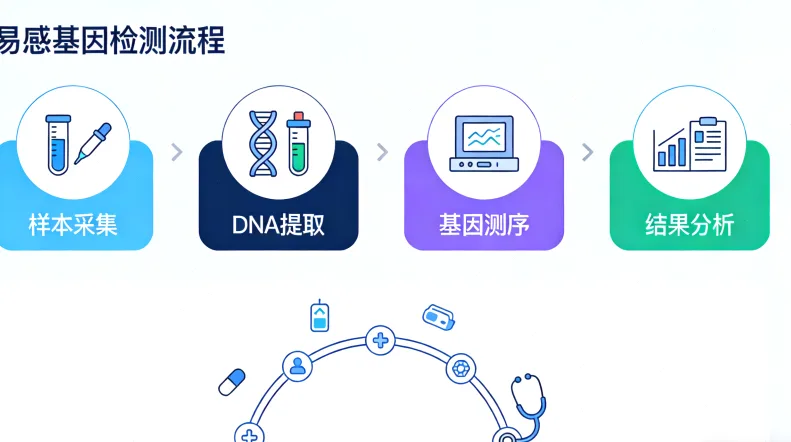 甲状腺癌基因检测核心流程示意图