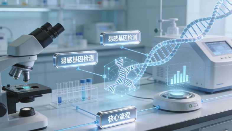 淋巴瘤基因检测流程示意图