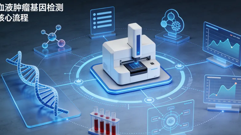 淋巴瘤基因检测全流程示意图