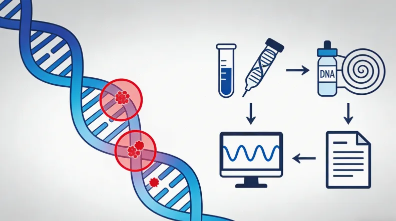 基因检测报告关键部分标注图