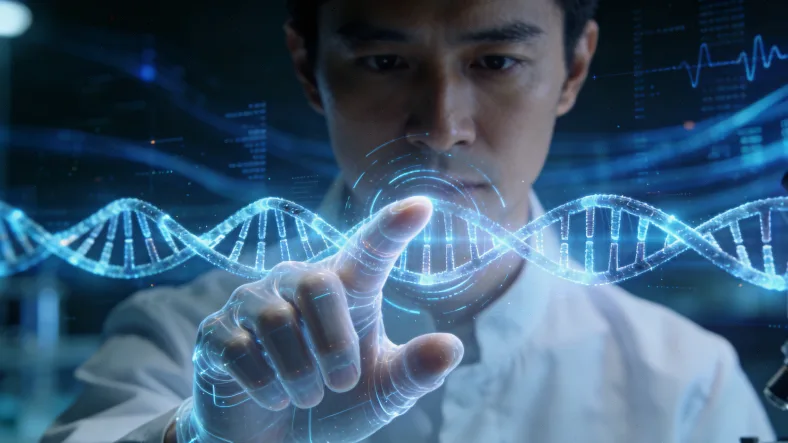 高通量基因测序实验室内部工作场景