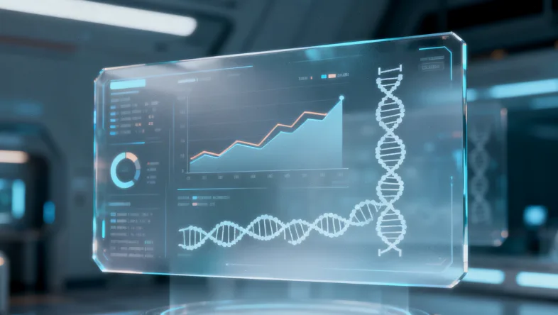 实验室基因测序仪工作场景