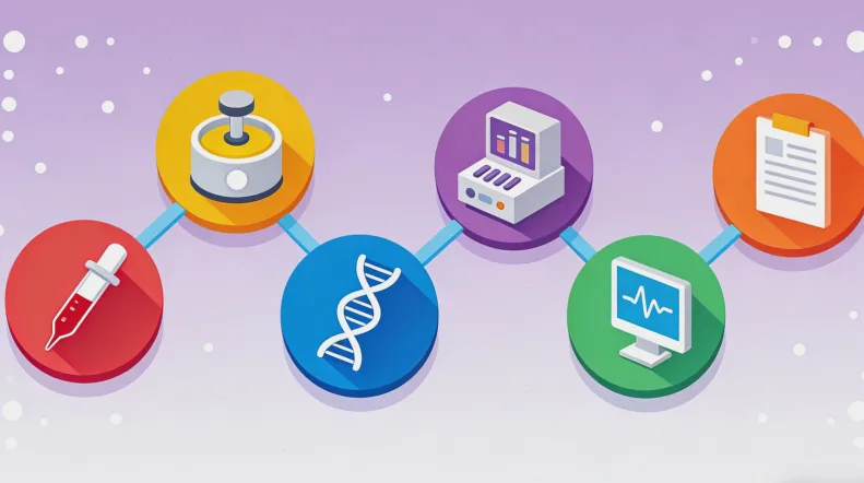 食管癌基因检测全流程示意图