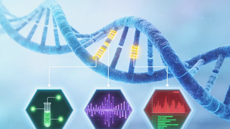 基因检测实验室内部工作场景