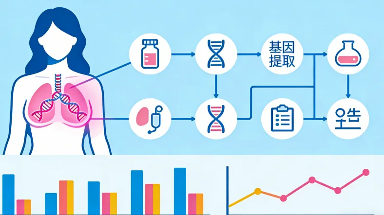 实验室进行PCR检测分析流程
