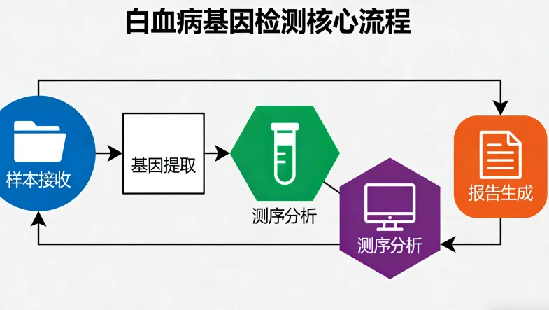 基因检测从采样到报告的完整流程图表