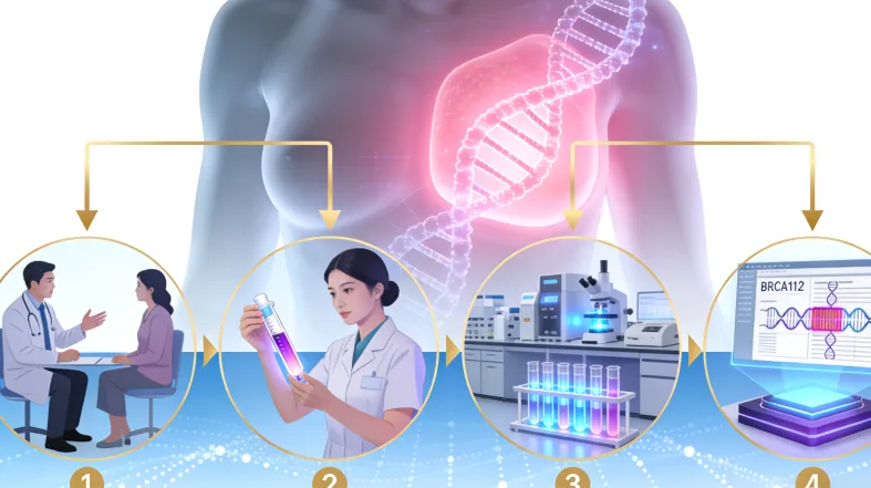 医生为受检者解读基因检测报告