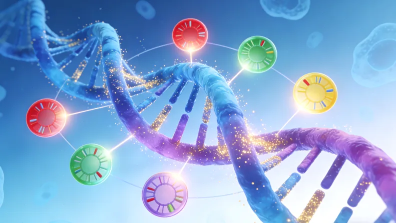 基因检测报告关键指标示意图