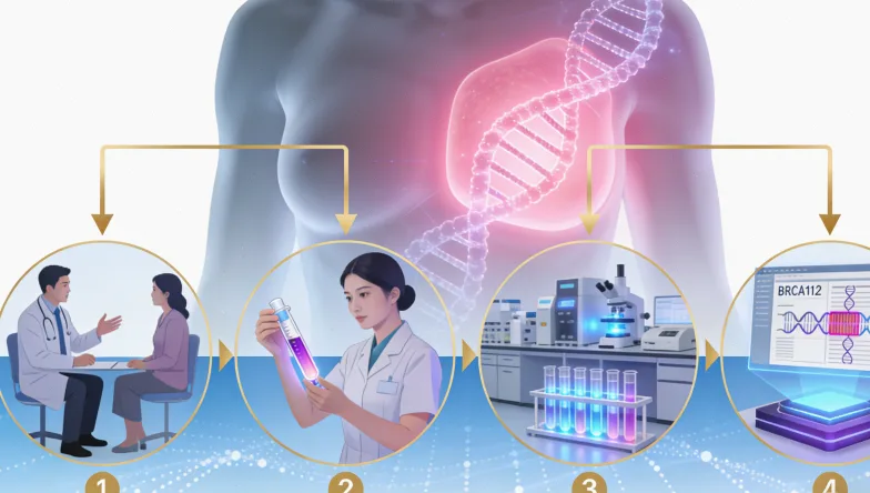 基因检测指导靶向治疗示意图