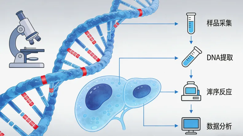 ctDNA检测流程示意图解