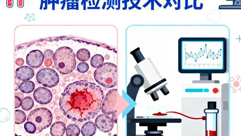 不同基因检测技术(IHC、FISH、NGS)原理对比简图
