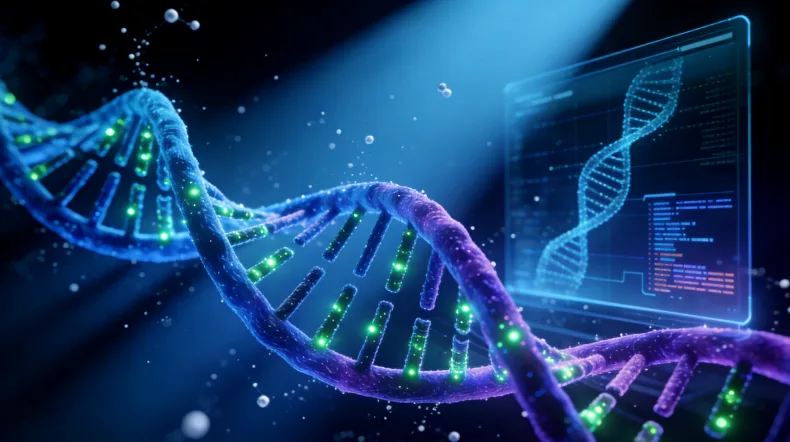 基因检测实验室内部工作场景