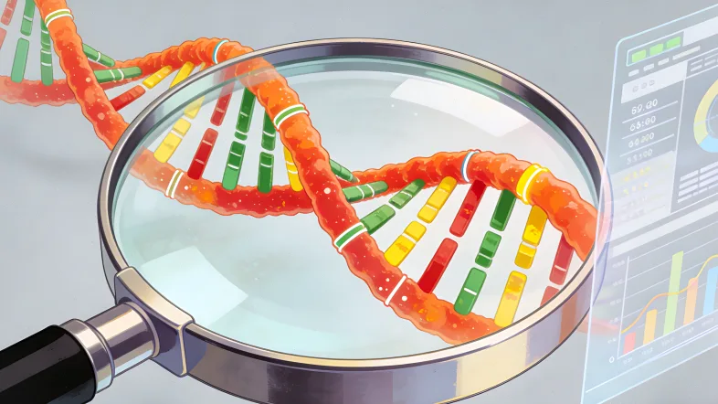 基因检测报告关键信息标注图
