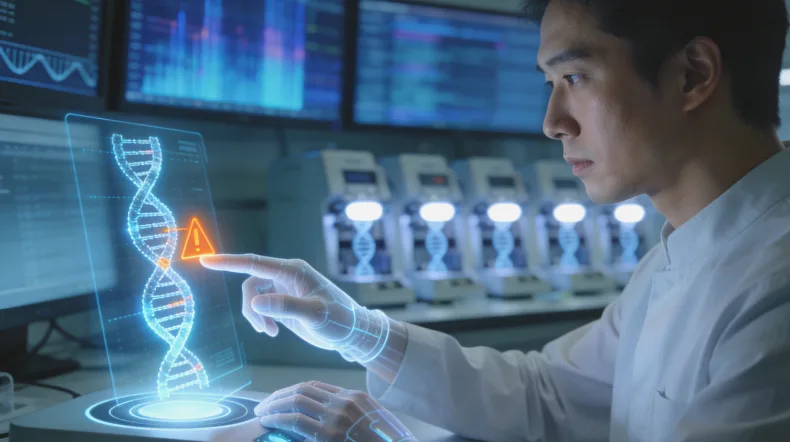 基因检测实验室操作流程示意图