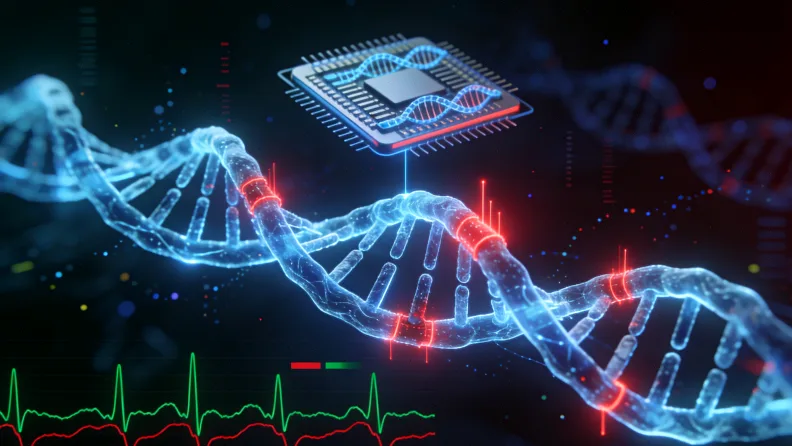 遗传咨询师正在解读基因检测报告