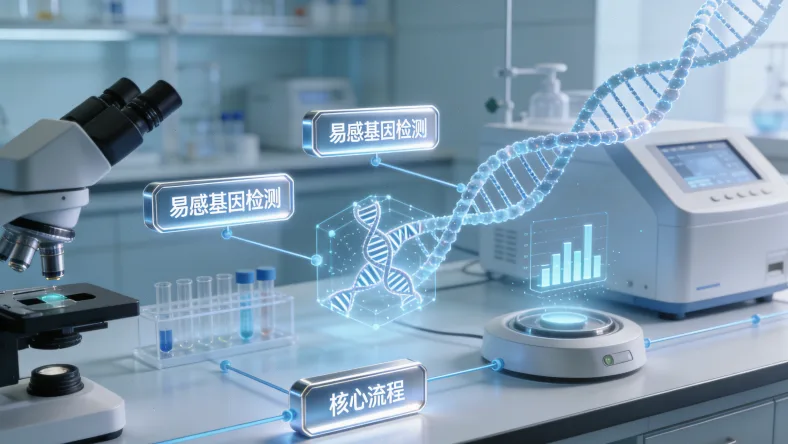 胃癌组织切片与基因测序流程对比图