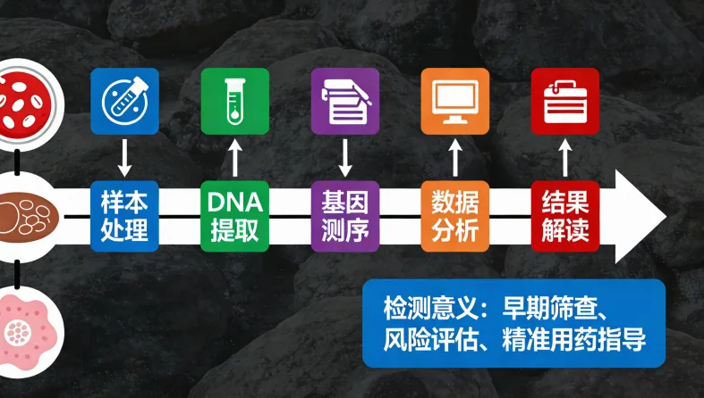 基因检测报告关键指标示意图
