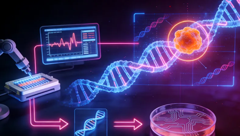 奥希替尼作用机制与耐药比喻示意图