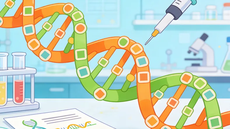 基因检测报告核心指标示意图