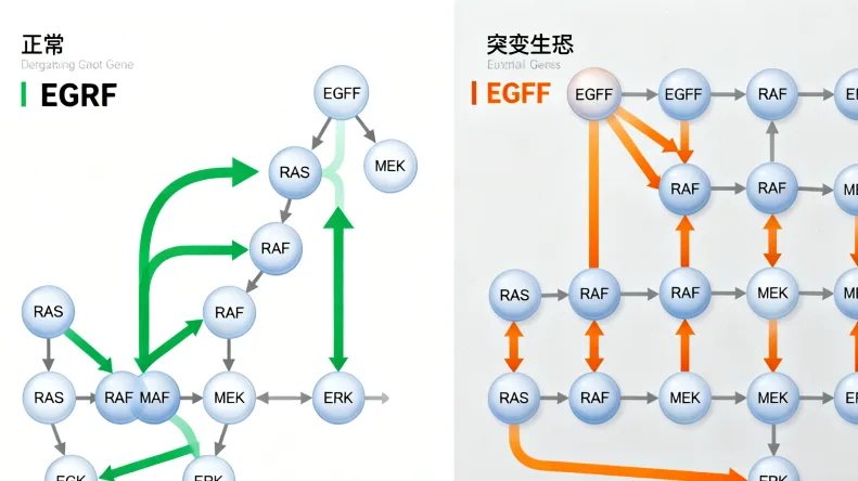 BRAF基因信号通路示意图