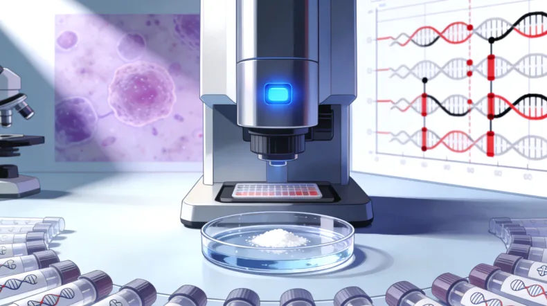 基因检测指导靶向用药原理示意图