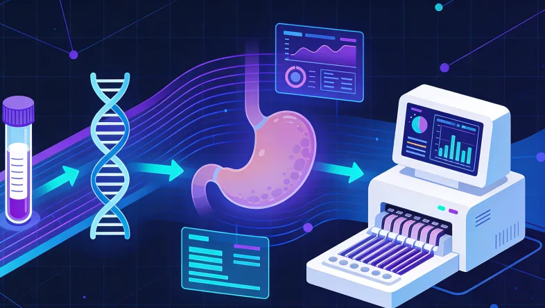 基因检测实验室内部工作环境示意