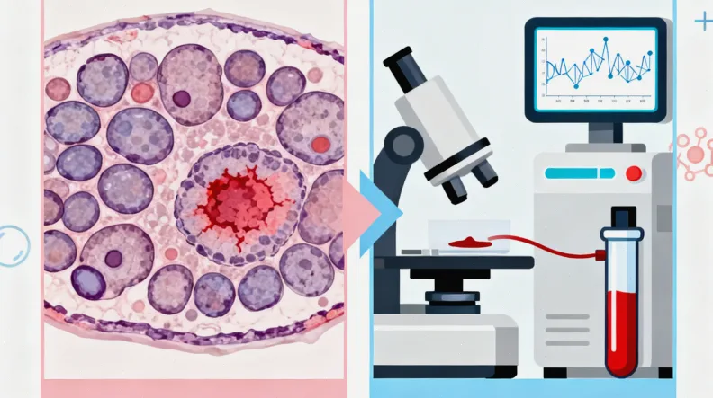 医生与患者共同查看基因检测报告