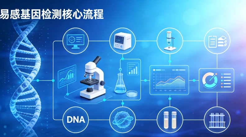 基因检测报告关键指标示意图
