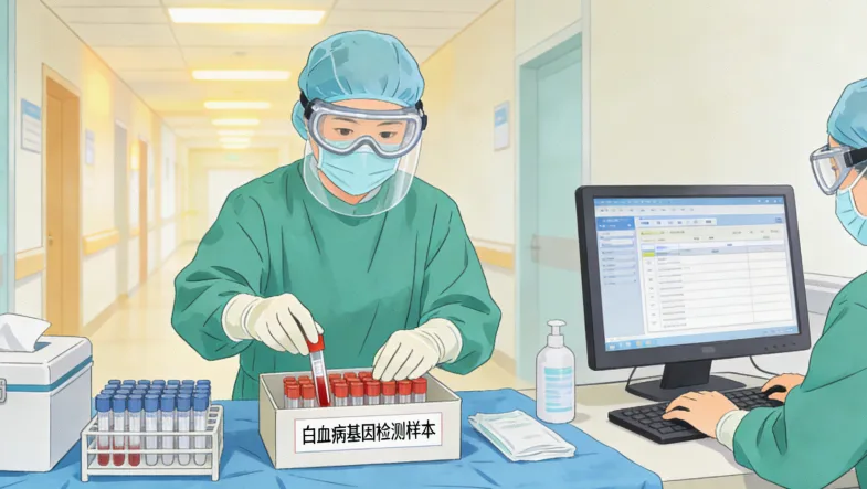 胃癌免疫检测报告示例局部图