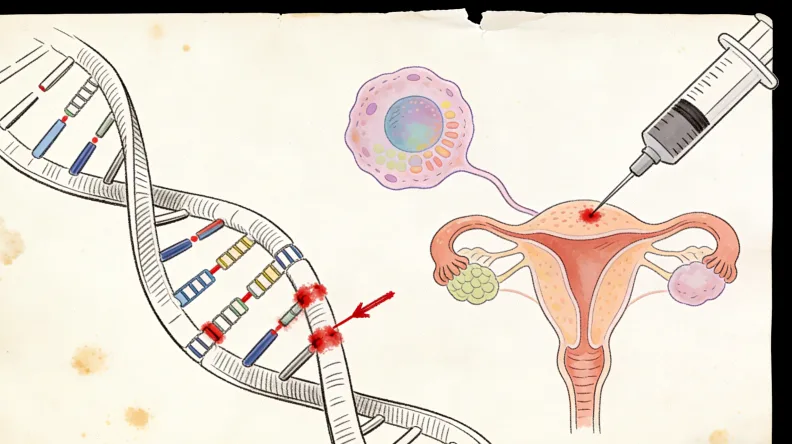 基因检测报告重点信息标注示意图
