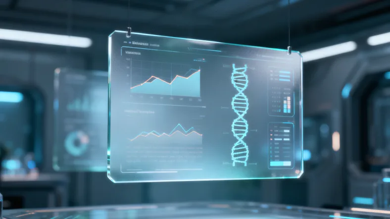 基因检测实验室内部工作场景