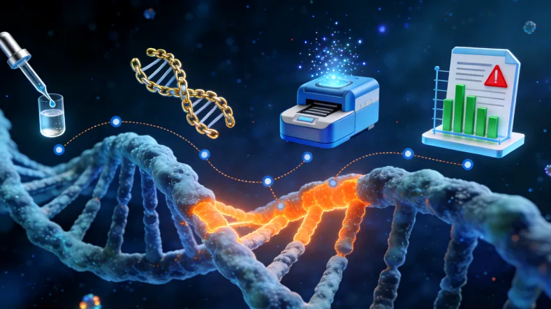 基因检测报告关键部分标注示例