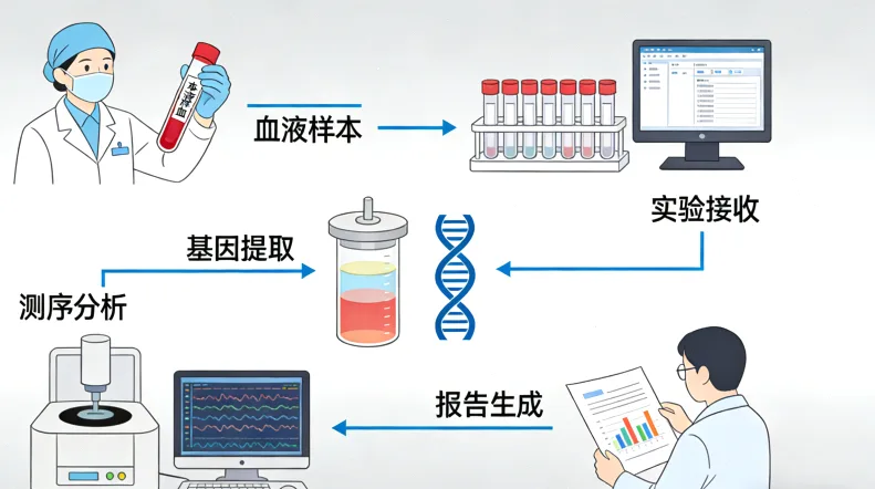 BRCA基因检测报告样本示意图