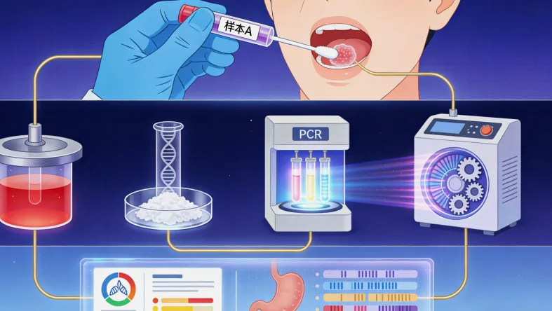胃癌靶向治疗钥匙与锁眼示意图