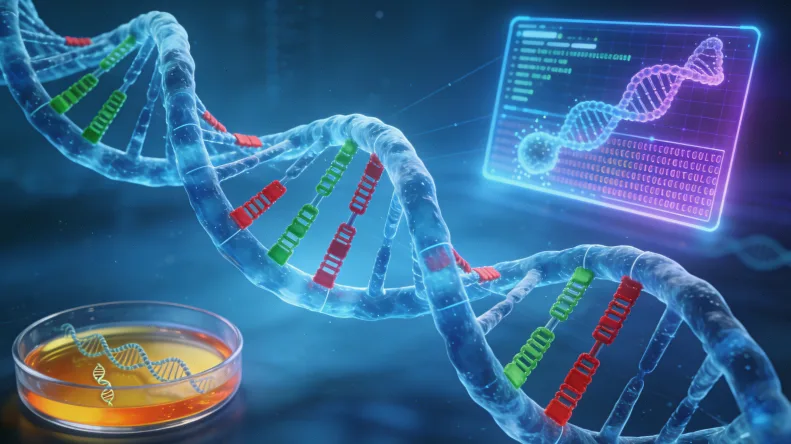 基因检测报告关键信息区域标注示例