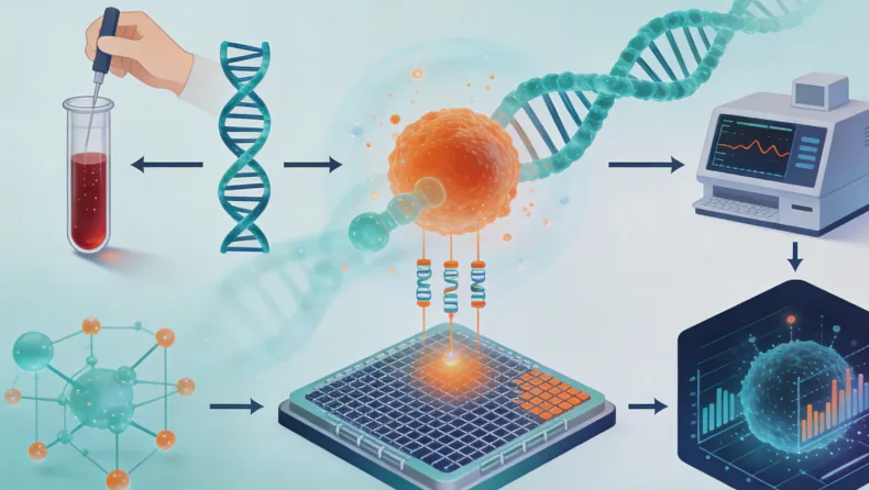 乳腺癌细胞HER2蛋白表达示意图