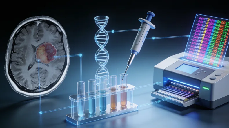 肠癌4基因检测核心靶点示意图